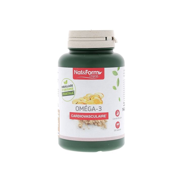 Omega-3 Original Nat&Form - Dose von 200 Kapseln