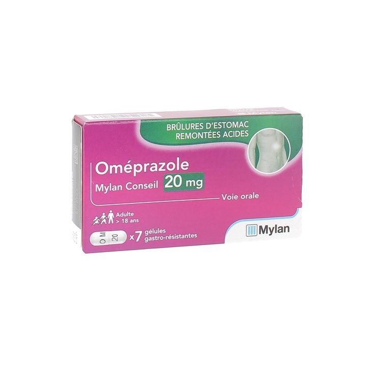 Omeprazol 20 mg Mylan - 7 magensaftresistente Kapseln