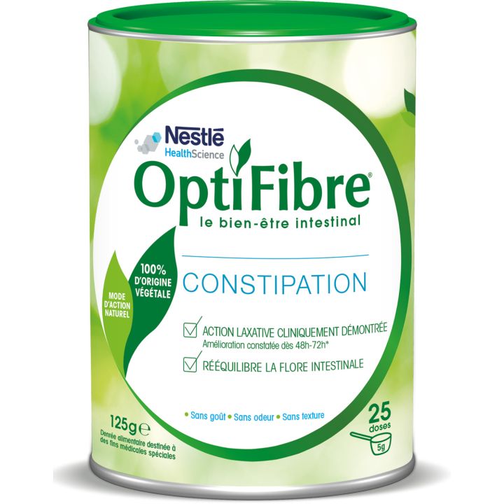 OptiFibre Pulver gegen Verstopfung Nestlé - Dose mit 125 g