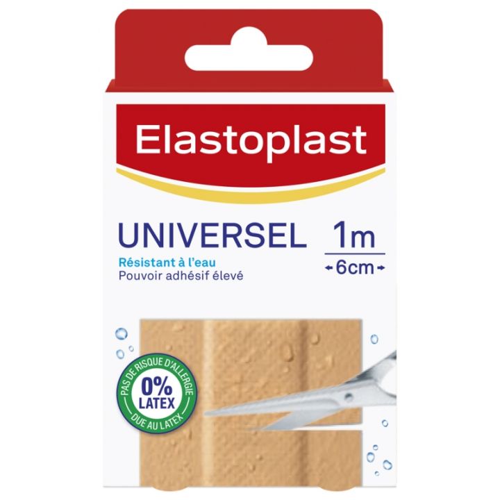 Wasserfester Universeller Verband Elastoplast - Box mit 10 Verbänden 1m x 6cm