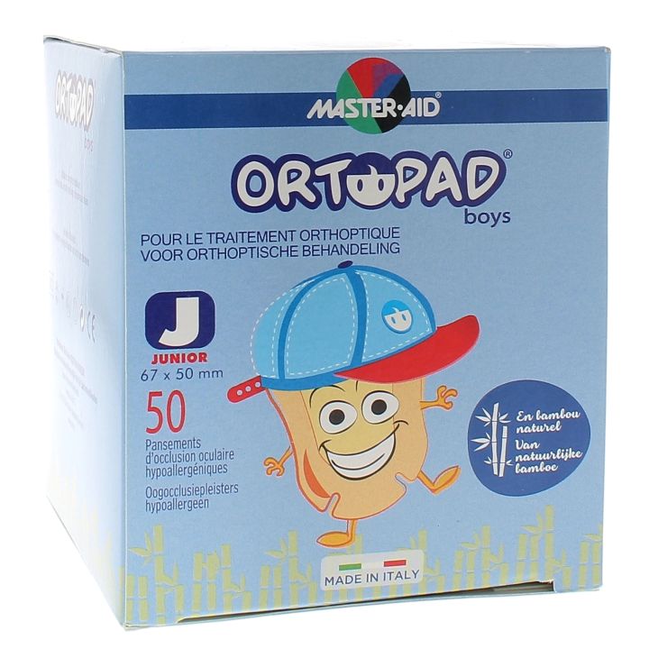 Augenpflaster Boys Ortopad - Schachtel mit 50 Pflastern