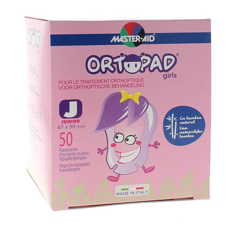 Augenpflaster Girls Ortopad - Packung mit 50 Pflastern