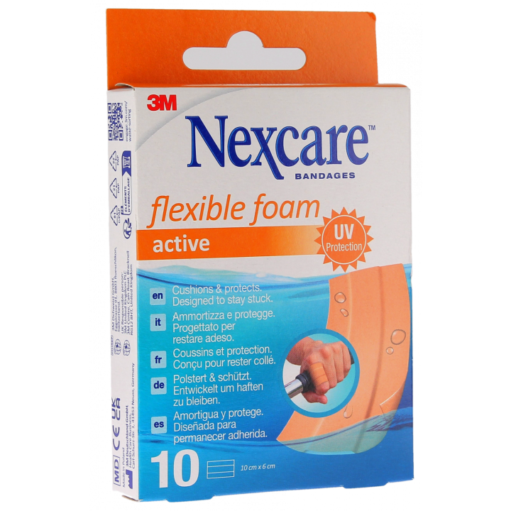 Nexcare Active Pflaster - Pack mit 10 Pflastern