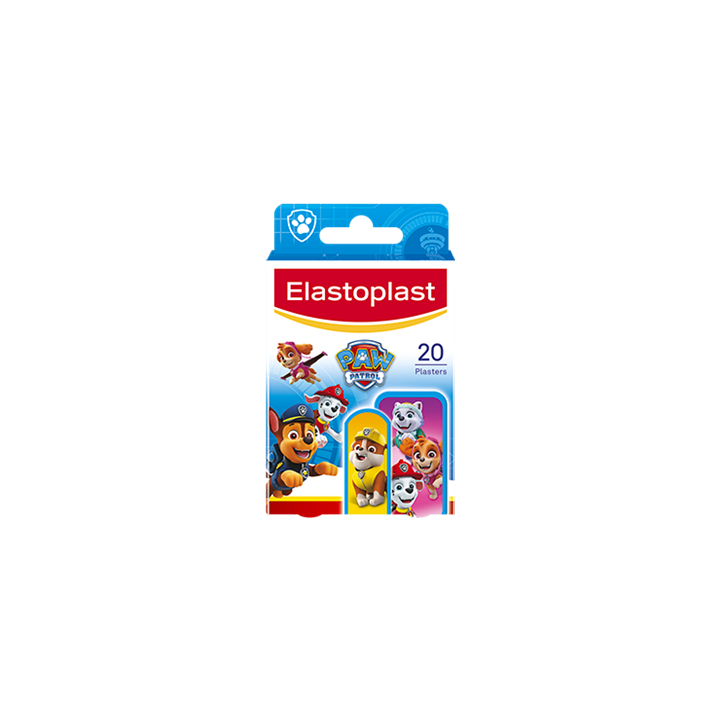 Pflaster Pat'Patrouille Kinder Elastoplast - Packung mit 20 Pflastern