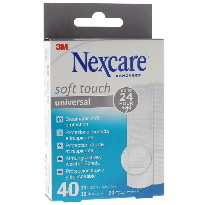 Soft Touch Universal Pflaster Nexcare - Packung mit 40 Pflastern