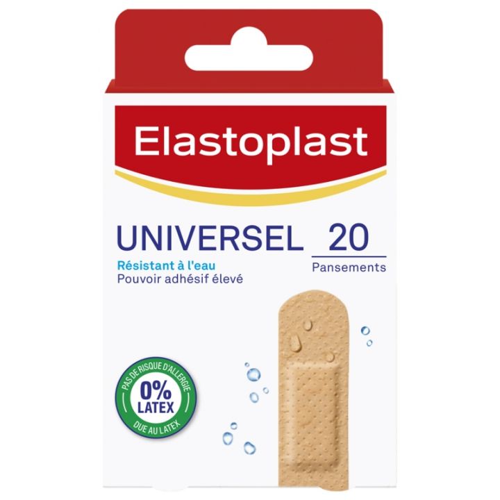 Wasserfeste Universelle Pflaster Elastoplast - Packung mit 20 Pflastern