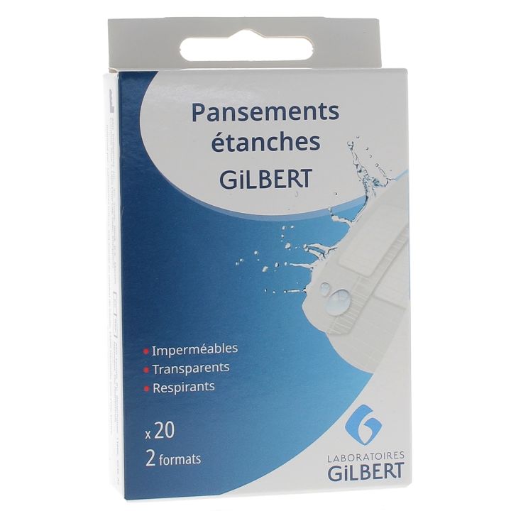 Wasserdichte Pflaster Gilbert - 20 Pflaster in 2 Größen