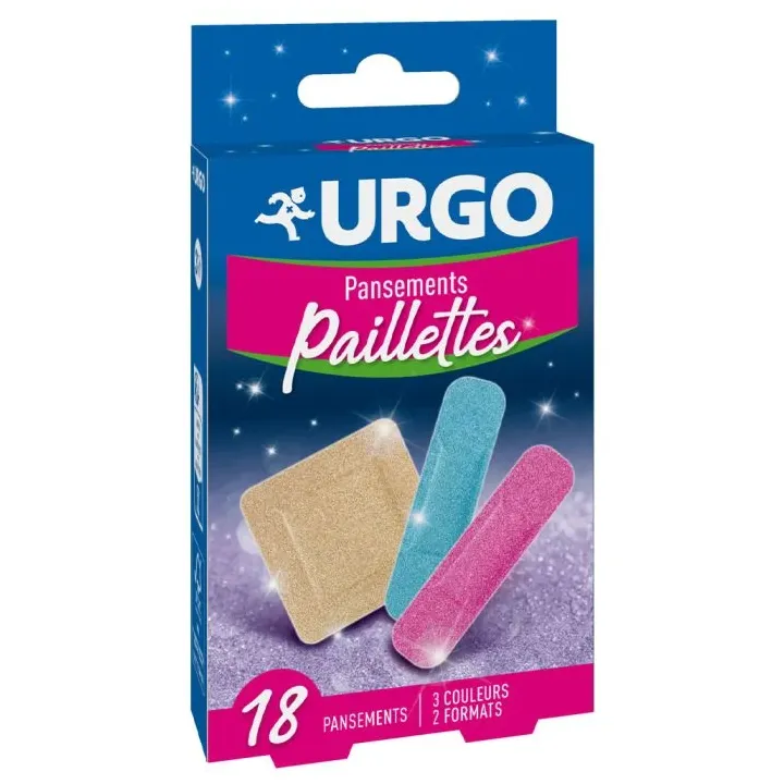 Glitzerpflaster Urgo - Schachtel mit 18 Pflastern