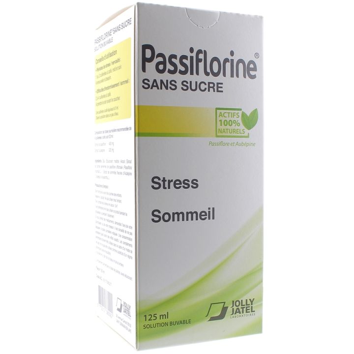 Passionsblume ohne Zucker - Flasche mit 125 ml