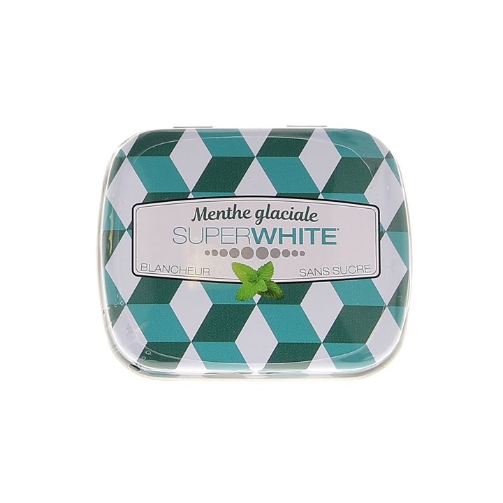 Superwhite Kühlminze Pastillen - Dose mit 50 Pastillen
