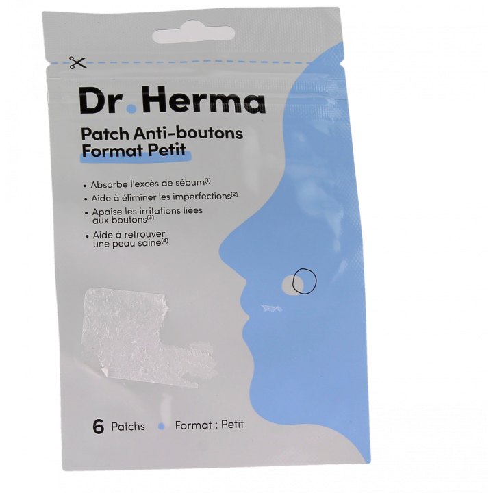 Kleine Anti-Pickel-Patches Dr. Herma - Packung mit 6 Patches