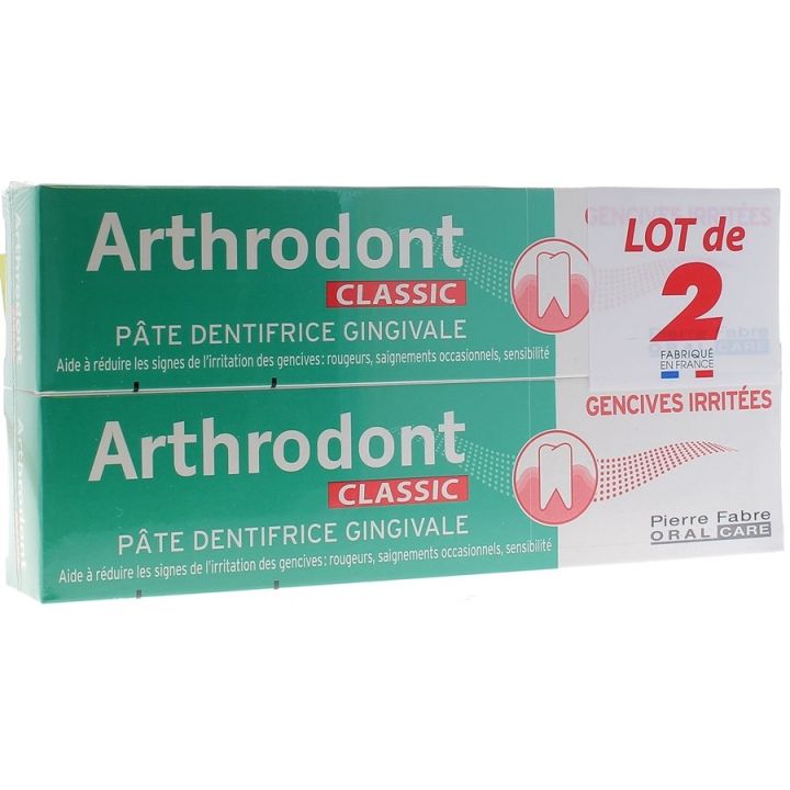 Zahnpasta für das Zahnfleisch Classic Arthrodont - 2er-Pack à 75 ml