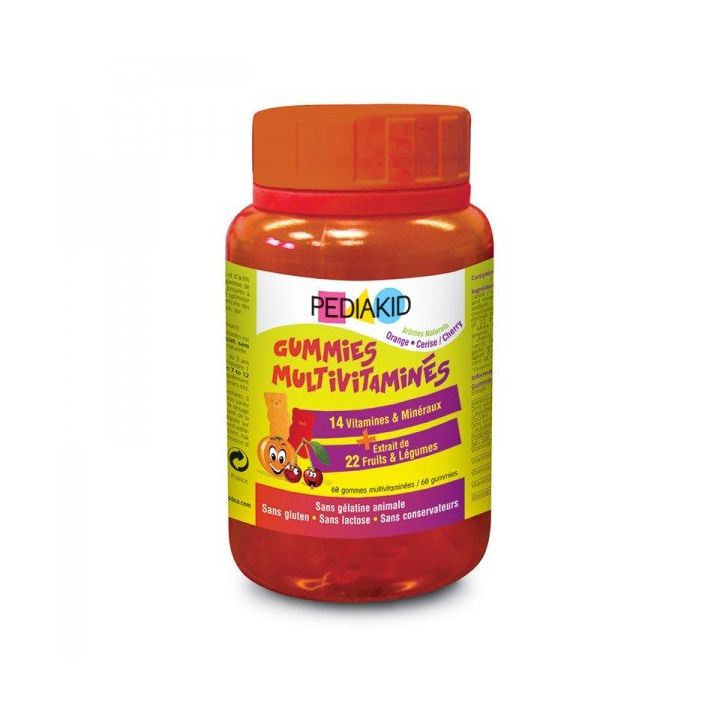 Pediakid Multivitamin-Gummis - 60 Bären im Glas