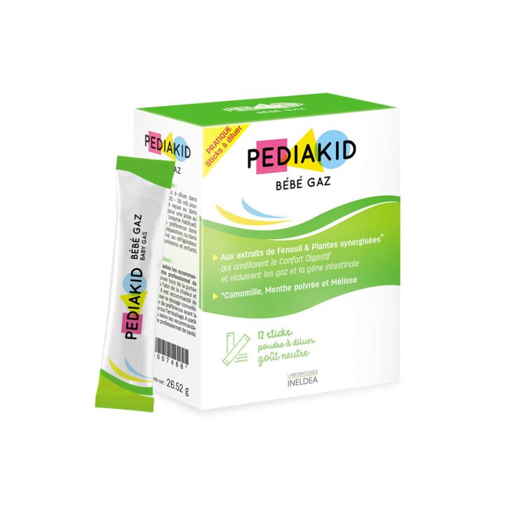 Pediakid Baby Gas - Packung mit 12 Sticks