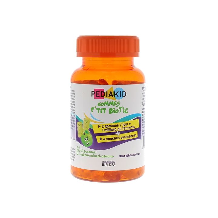 Pediakid Gummis p'tit biotic Ineldea - 60 Gummis Dose