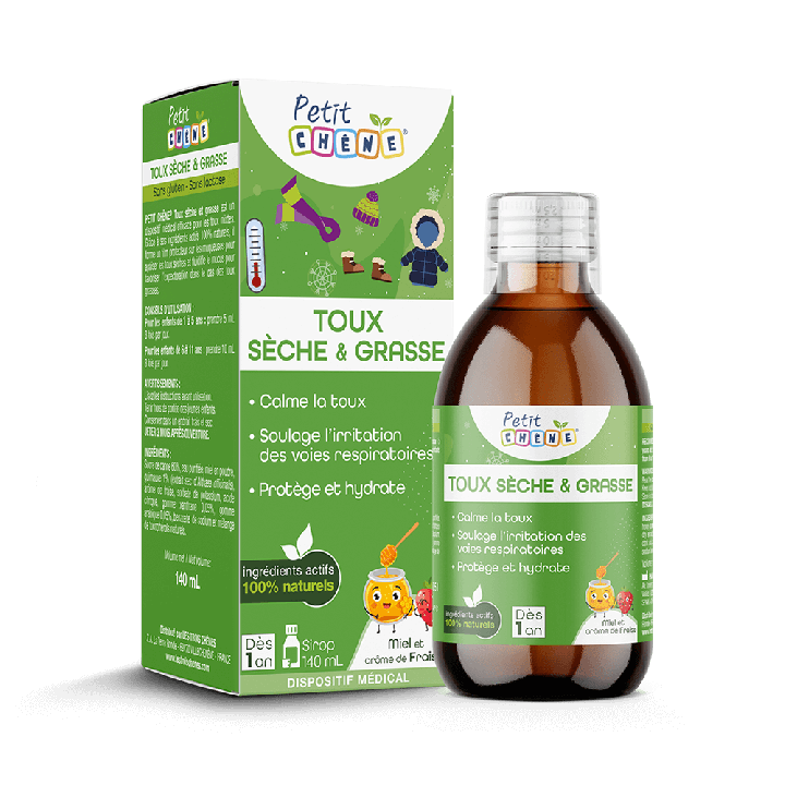 Kleiche Eiche Trockener & fettiger Husten Die 3 Eichen - Flasche mit 140 ml