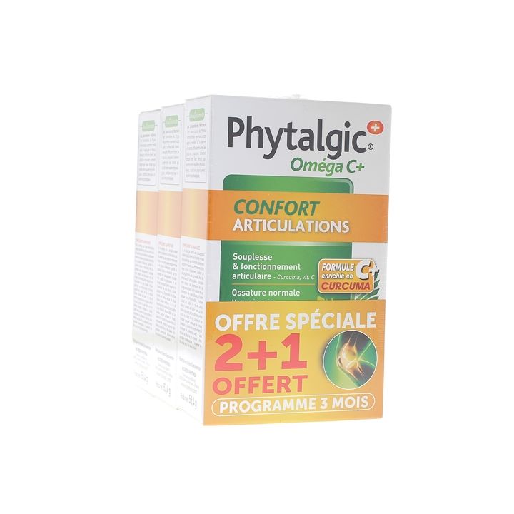 Phytalgic Omega C+ Gelenkkomfort Nutreov - 3er Pack mit 60 Kapseln