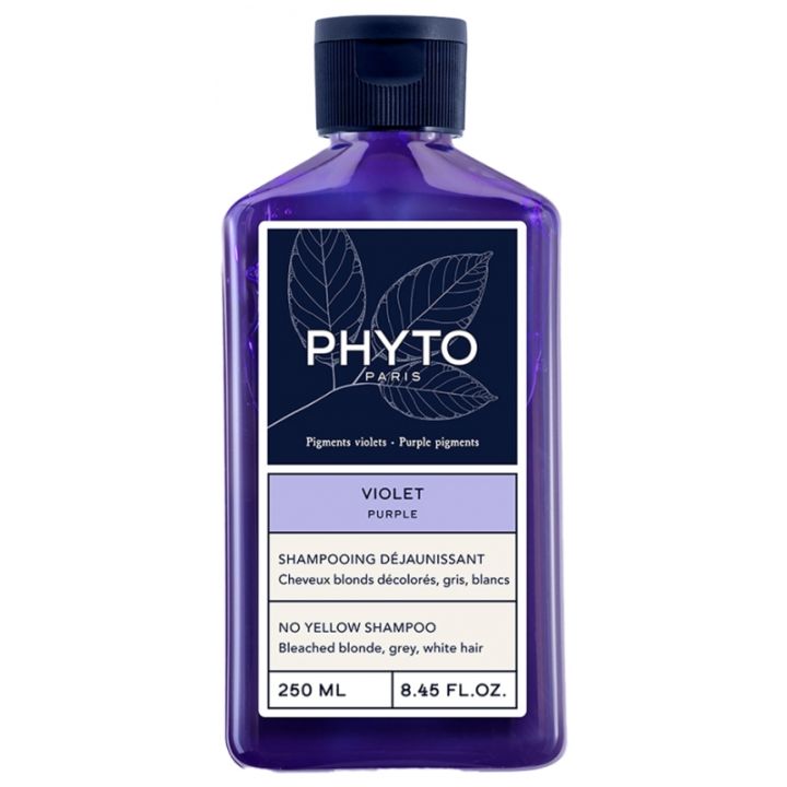 PhytoViolet Shampoo gegen Gelbstich Phyto Paris - Flasche mit 250 ml