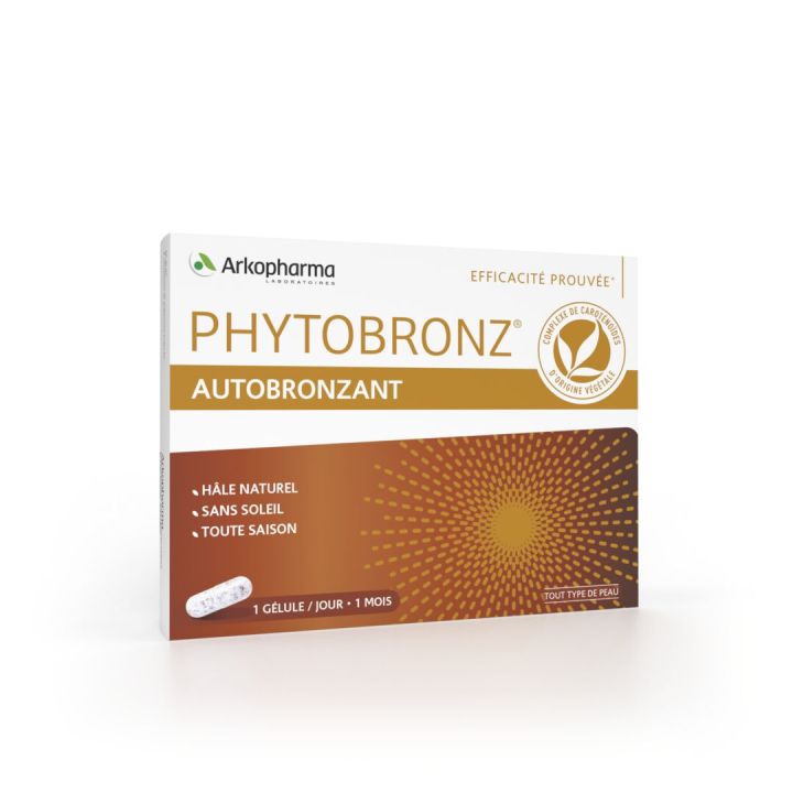 Phytobronz Selbstbräuner Arkopharma - Packung mit 30 Kapseln