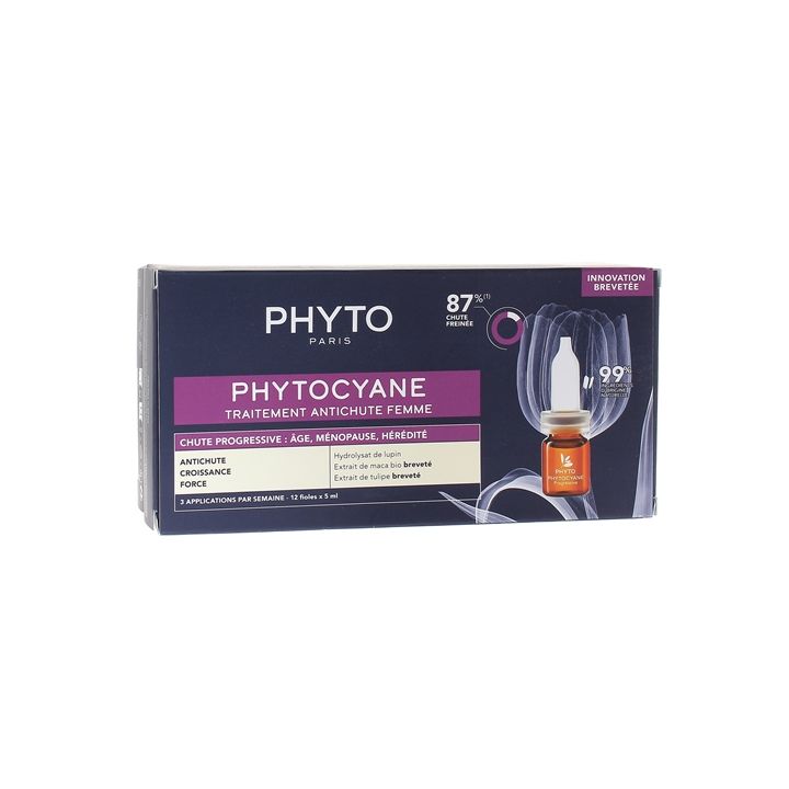 Phytocane Behandlung gegen Haarausfall bei Frauen, fortschreitender Haarausfall - 12 Ampullen zu 3 ml