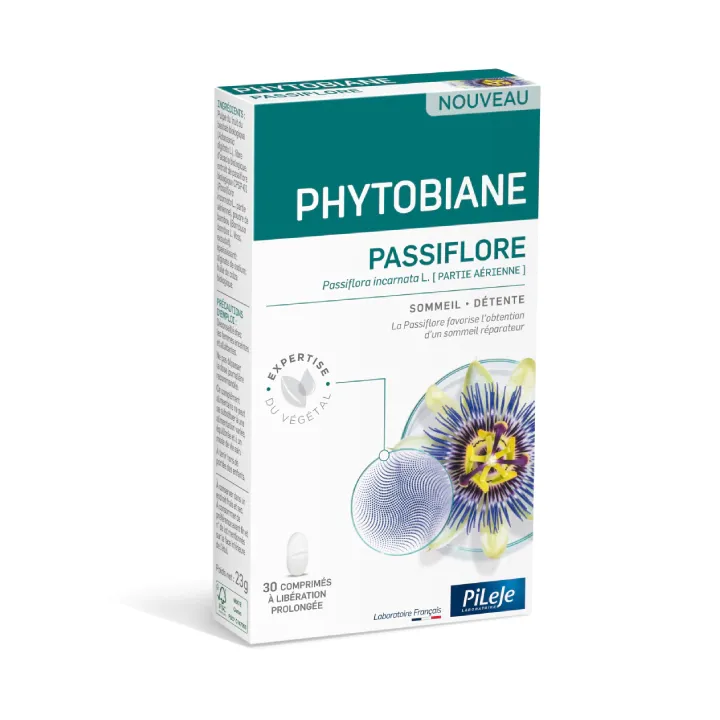 Phytobiane Passionsblume Pileje - Packung mit 30 Tabletten