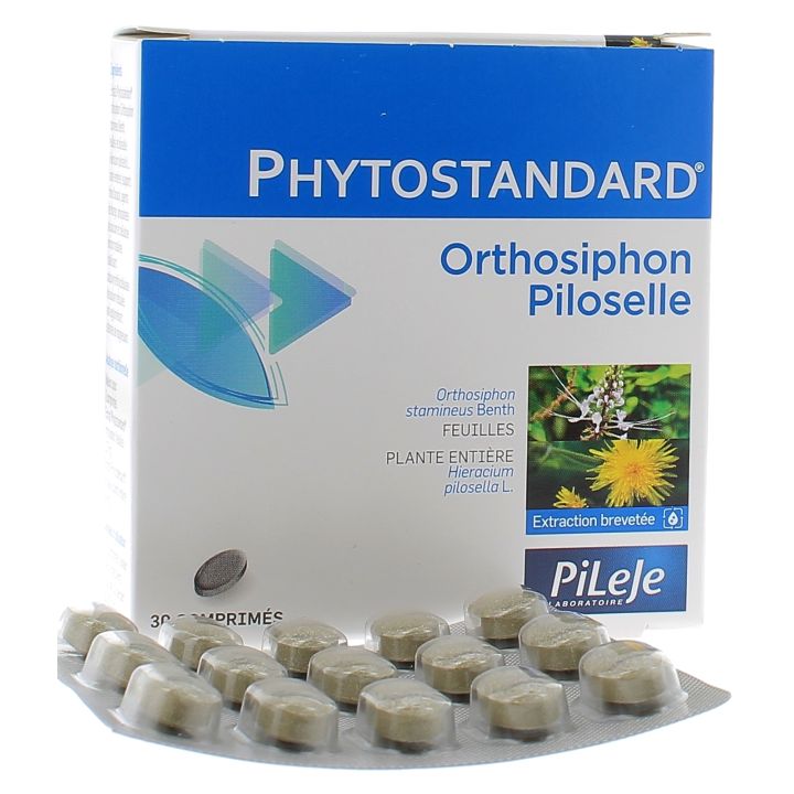 Phytostandard von Orthosiphon und Piloselle Pileje - Packung mit 30 Tabletten