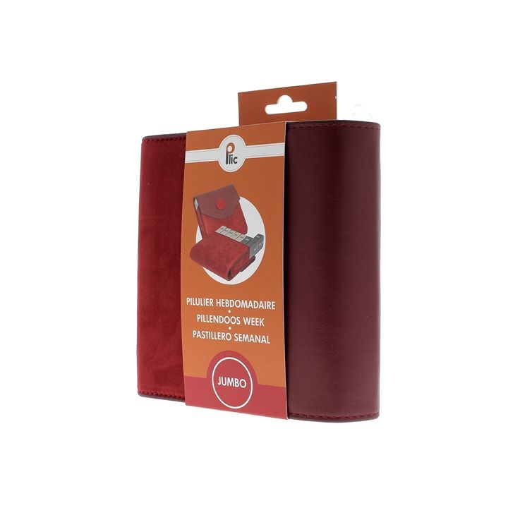 Wöchentlicher Jumbo-Velours-Tablettenbehälter Plic - ein Tablettenbehälter