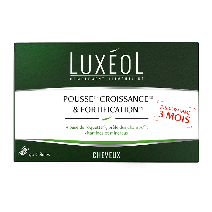 Wachstum & Stärkung Programm 3 Monate Luxéol - Packung mit 90 Kapseln