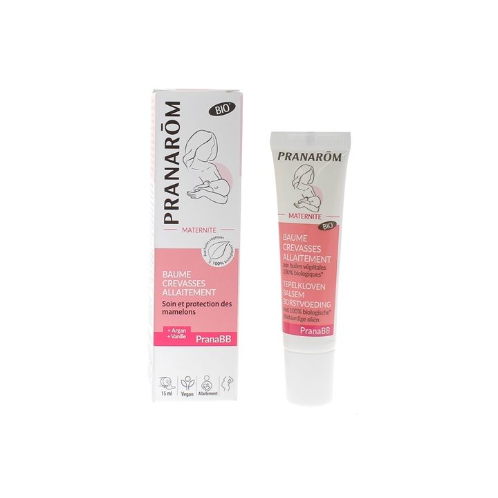 PranaBB Bio Stillbalsam für rissige Brustwarzen Pranarom - Tube mit 15 ml