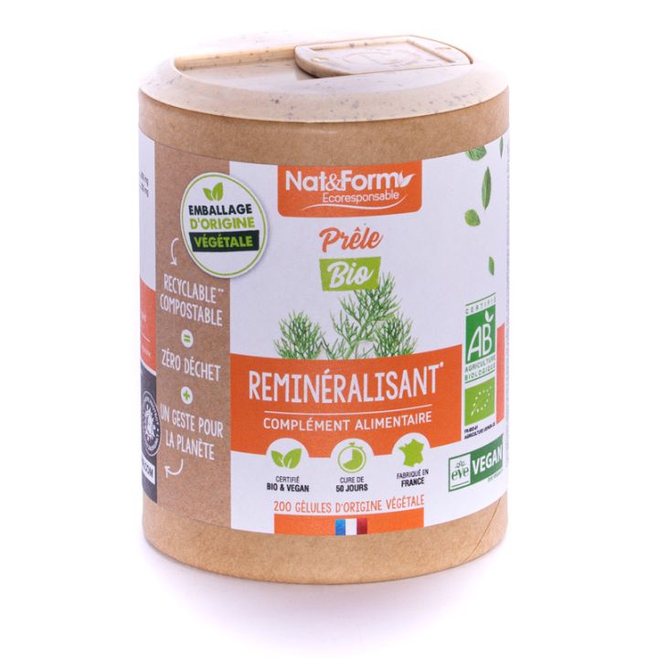Bio-Eisenkraut Ecoresponsable Nat&Form - Dose von 200 Kapseln