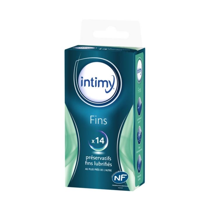 Intimy dünne, gleitfähige Kondome - Packung mit 14 Kondomen