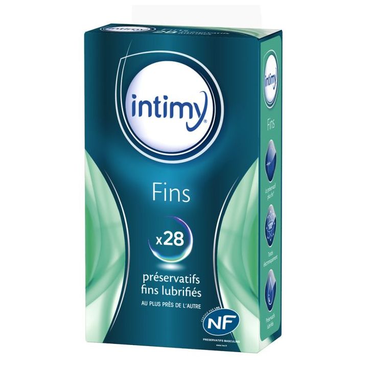 Intimy dünne, gleitfähige Kondome - 28er Pack