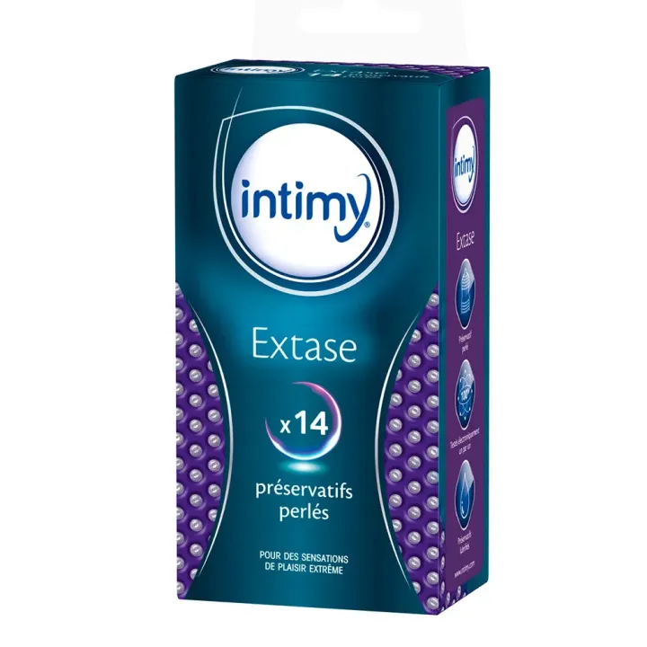 Perlierte Intimy-Kondome - Schachtel mit 14 Kondomen