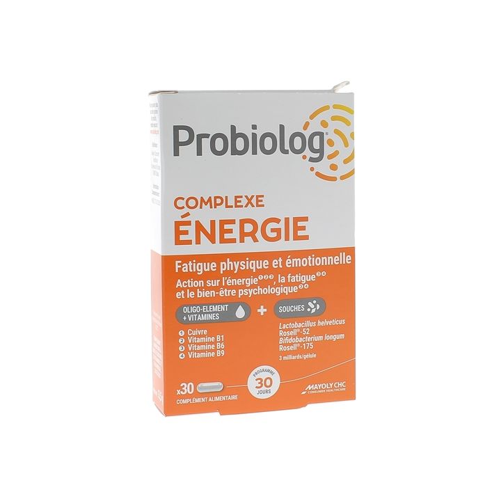 Probiolog Komplex Energie Mayoly Spindler - Packung mit 30 Kapseln