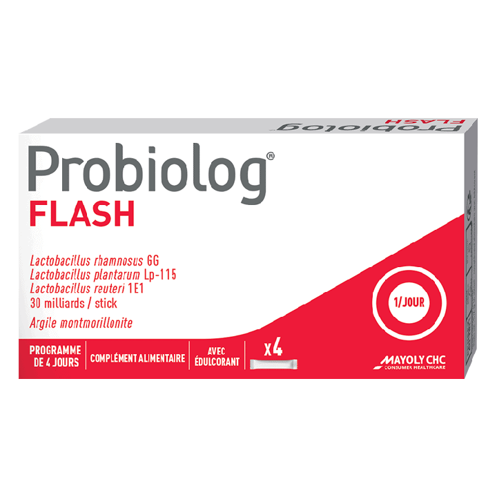Probiolog Flash Mayoly Spindler - Packung mit 4 orodispersiblen Sticks
