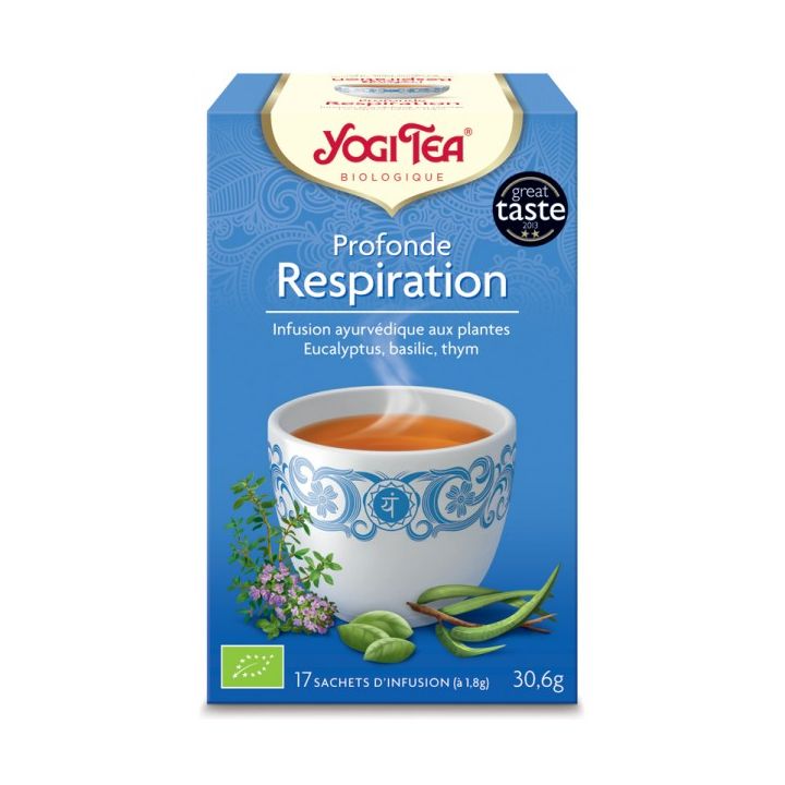 Tiefe Atmung BIO Yogi Tea - Schachtel mit 17 Beuteln