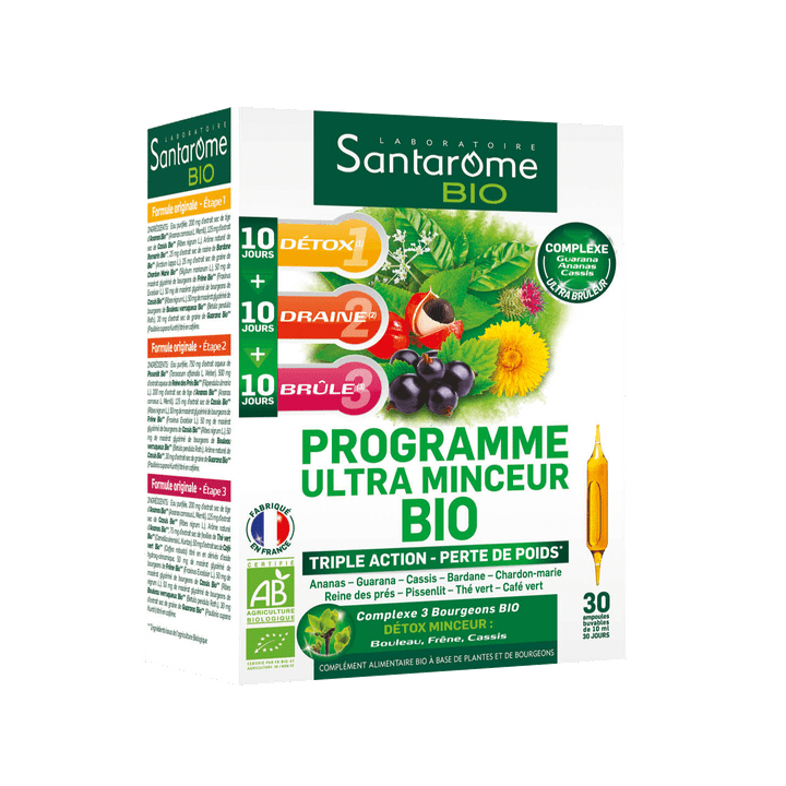 Ultra-schlankes Bio Santarome-Programm - Box mit 30 Ampullen