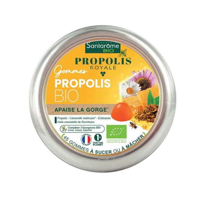 Propolis Royale Propolis Bio-Gummis Santarome - Packung mit 45 Gummis