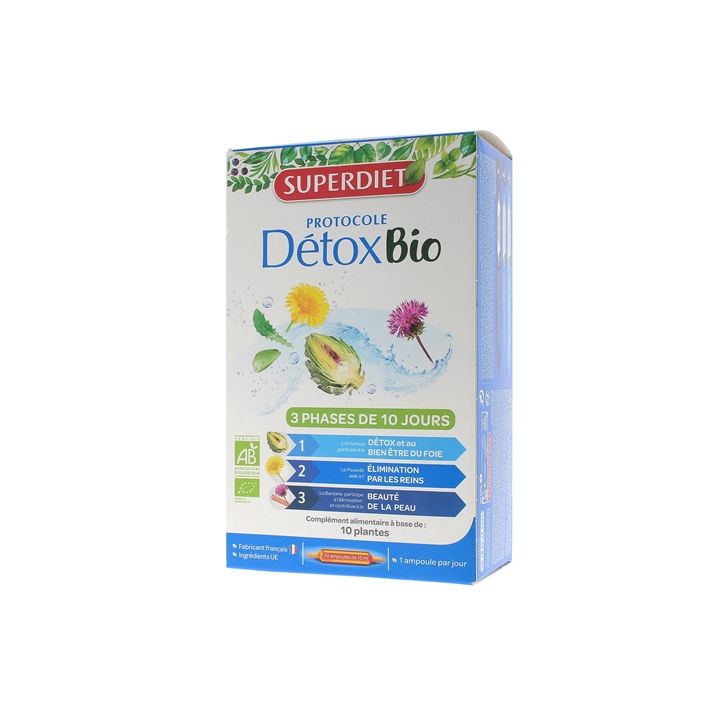 Detox-Protokoll Bio Super Diet - Packung mit 30 Ampullen