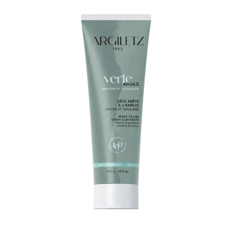 Fertige grüne Tonpaste Argiletz - Tube mit 400 g