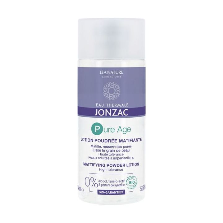 Pure Age Puder-Mattierungslotion Bio Thermalwasser Jonzac - Flasche mit 150ml