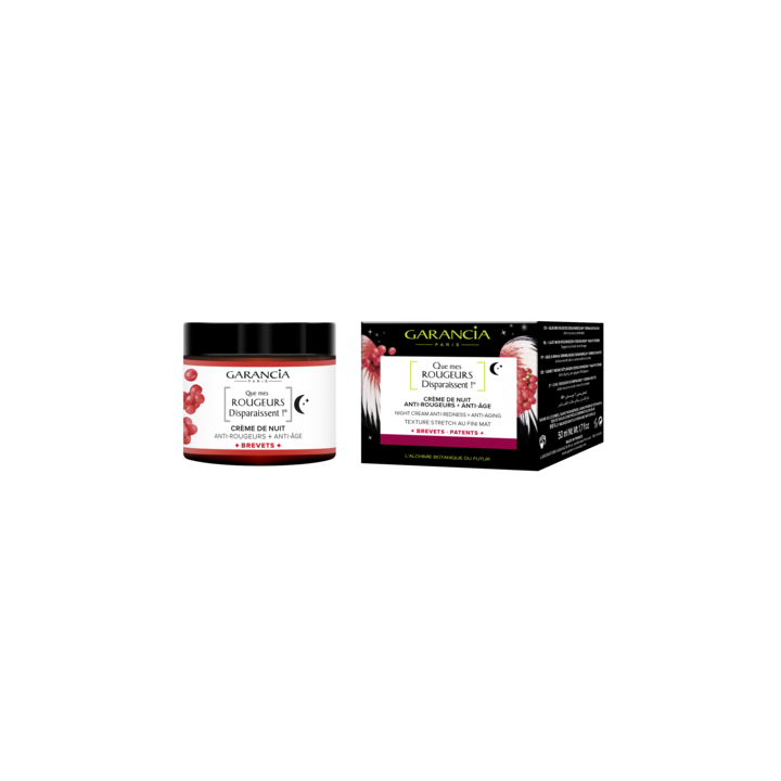 Lass meine Rötungen verschwinden! Nachtcreme gegen Rötungen + Anti-Aging Garancia - 50 ml Tiegel
