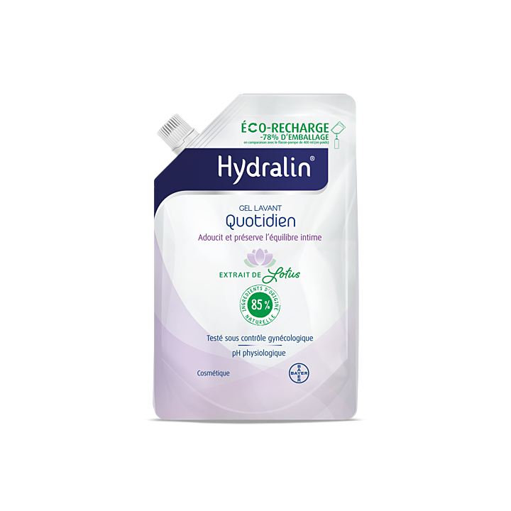 Quotidien Gel Waschmittel Hydralin - Öko-Nachfüllpackung von 400 ml