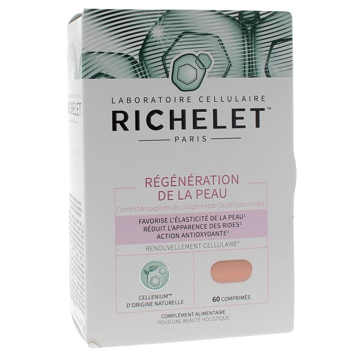 Hautregeneration der Haut Richelet - Packung mit 60 Tabletten
