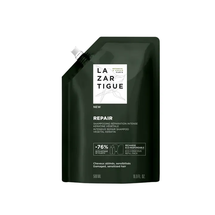 Repair Shampoo - intensive repair Lazartigue - eco-refill of 500ml
