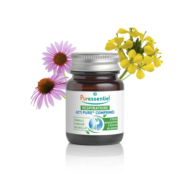 Respiratorische Acti Pure Tabletten Puressentiel - Dose mit 15 Tabletten