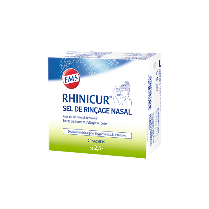 Nasenspülung Salz Rhinicur - Packung mit 20 Beuteln