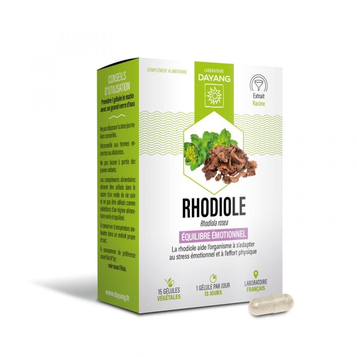 Rhodiola emotional stress Dayang - Packung mit 15 Kapseln