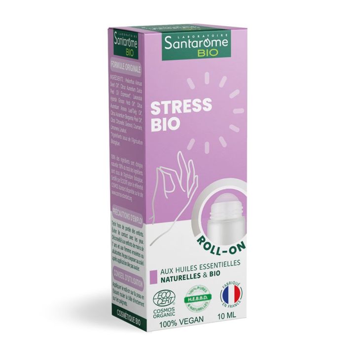 Roll-on mit ätherischen Ölen Stress bio Santarome - Roll-on von 10 ml