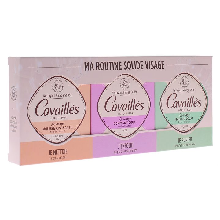 Rogé Cavaillès feiert Gesichtsreinigungsroutine - 3er-Pack 70g Seifen